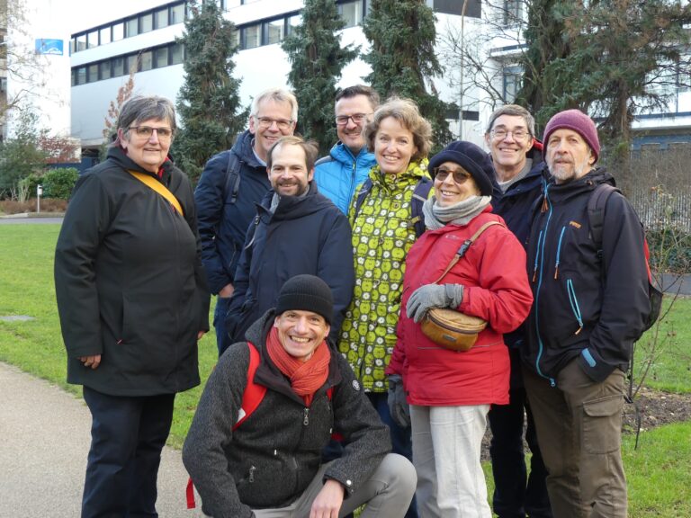 Grüne aus Laufenburg, Albbruck und Murg besuchen Flusswärmepumpe