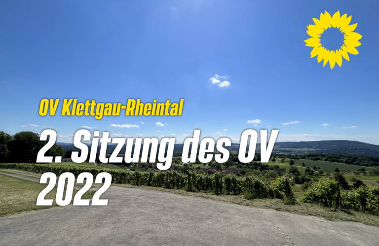 Zweite ordentliche Sitzung des OV Klettgau-Rheintal 2022