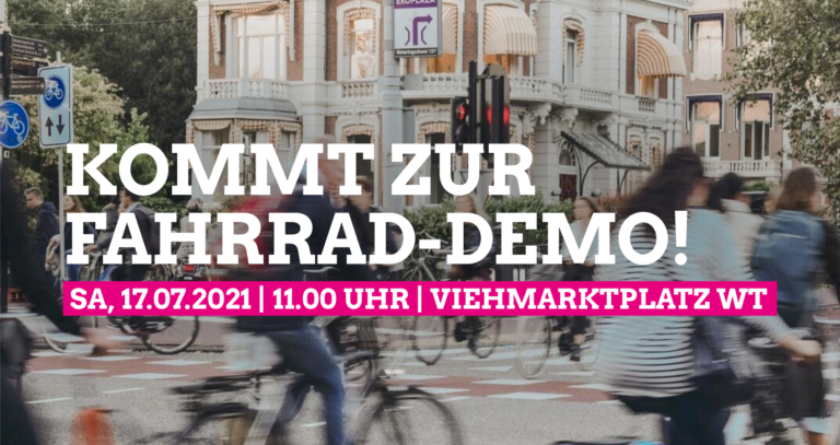 Fahrrad-Demo in Waldshut am 17.07.2021