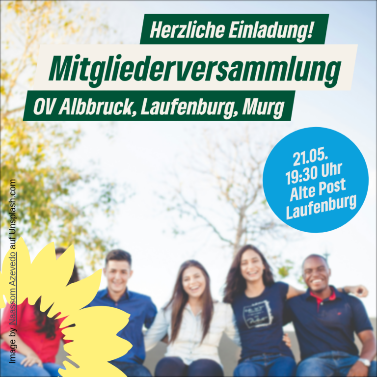 Herzliche Einladung zur Mitgliederversammlung