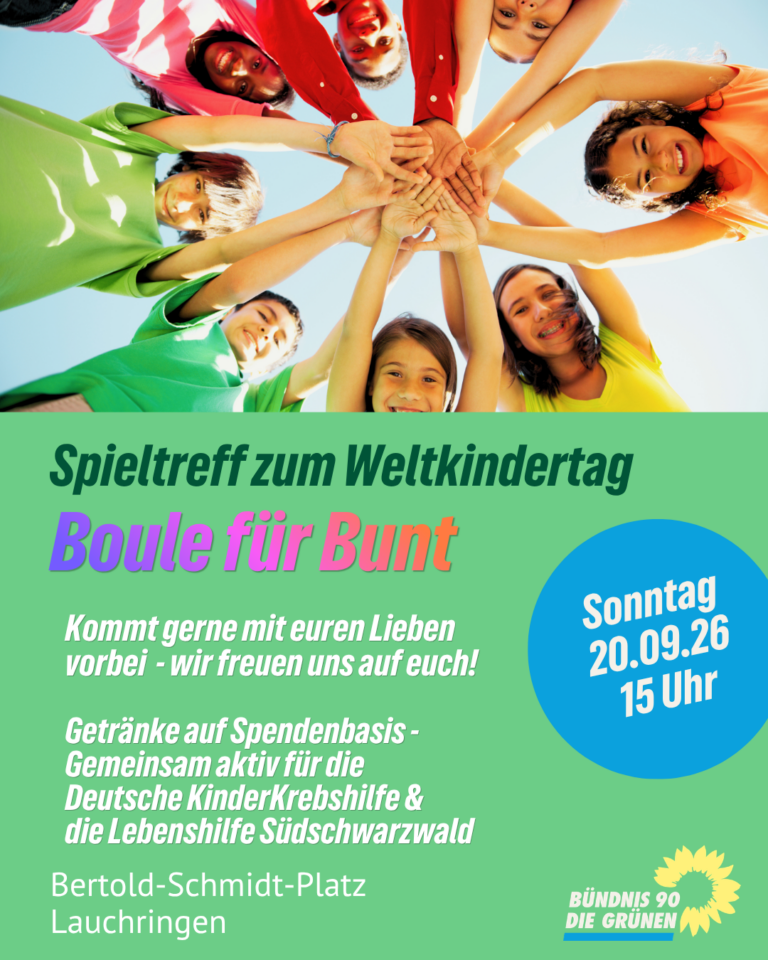 Spieletreff zum Weltkindertag-Boule für Bunt