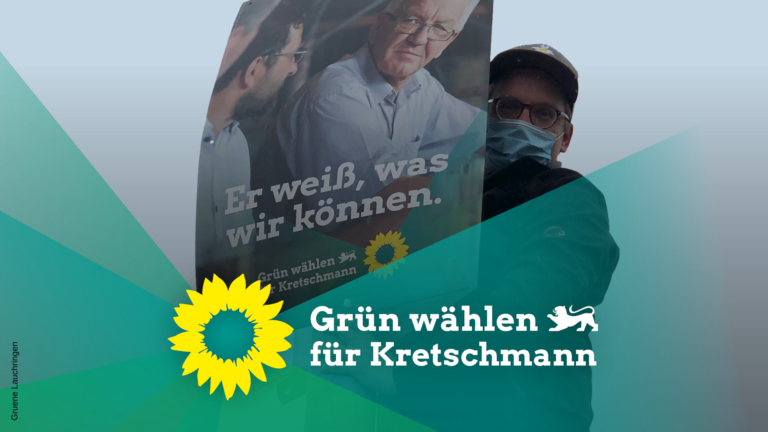 Plakate zur Landtagswahl in Lauchringen