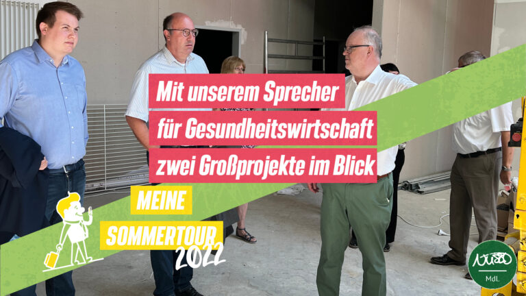 Mit unserem grünen Experten zu Besuch im künftigen Gesundheitscampus und Reha Klinikum Bad Säckingen, sowie im geplanten Zentralklinikum Albbruck