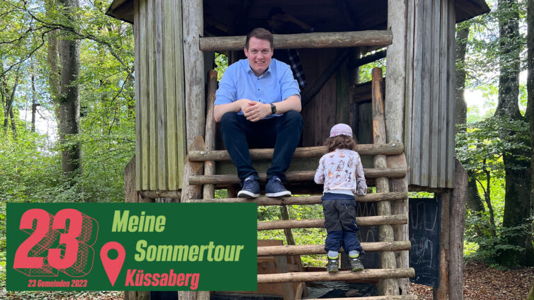 Küssaberg: Austausch zur neuen Ortsmitte, im Waldkindergarten und zum neuen Naturschutzgebiet