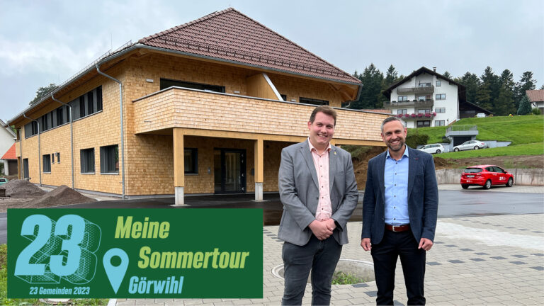 Görwihl: Gemeinsam mit Bürgermeister Biehler im Gespräch und auf der Baustelle der Tagespflege Segeten