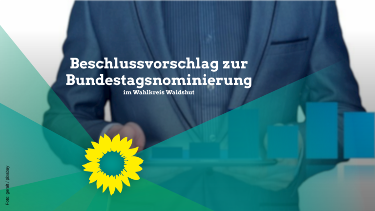 Beschlussvorschlag zur Bundestagsnominierung