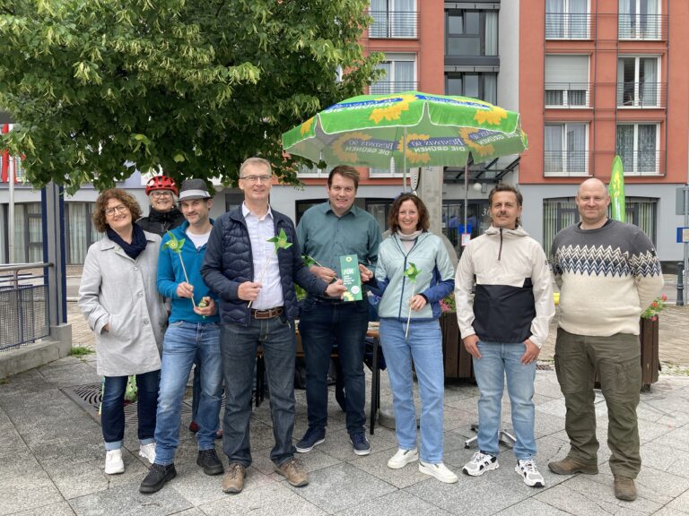 Infostand auf dem Marktplatz in Wehr